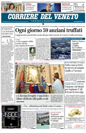 Cover of Corriere del Veneto (Vicenza e Bassano)