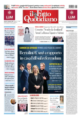 Cover of Il Fatto Quotidiano