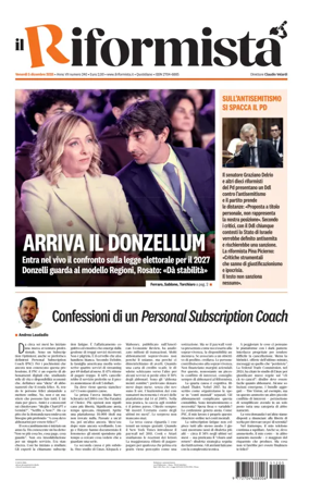 Cover of Il Riformista (Italy)