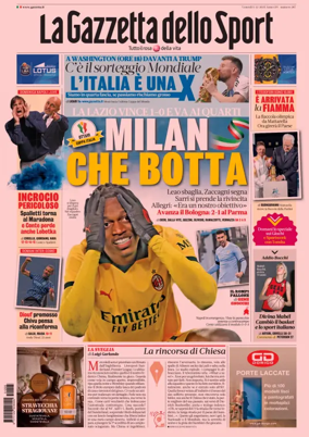 Cover of La Gazzetta dello Sport 