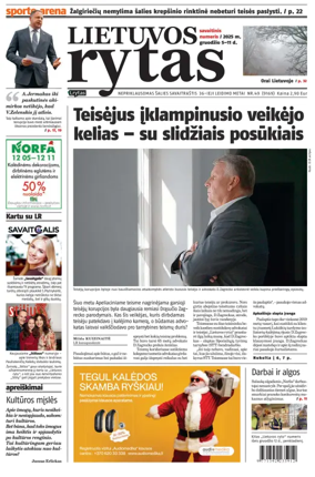 Cover of Lietuvos Rytas