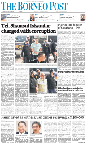 Cover of The Borneo Post (Sabah)