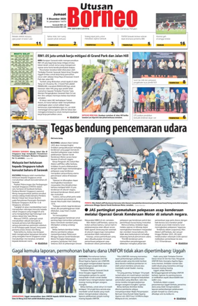 Cover of Utusan Borneo (Sarawak)