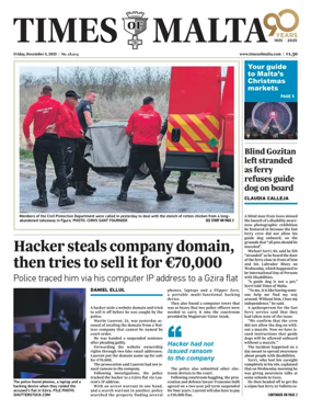 Cover of Times of Malta