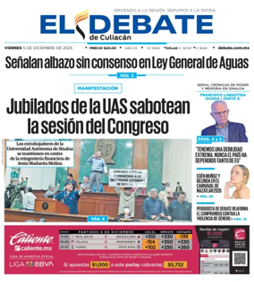 Cover of El Debate de Culiacán