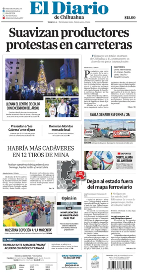 Cover of El Diario de Chihuahua