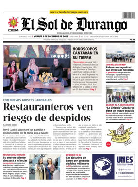 Cover of El Sol de Durango