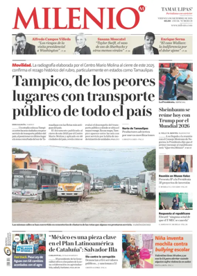 Cover of Milenio Tamaulipas