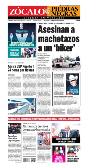 Cover of Zócalo Piedras Negras