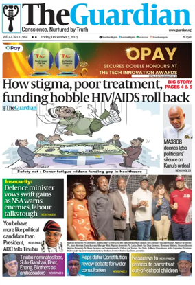 Cover of The Guardian Nigeria