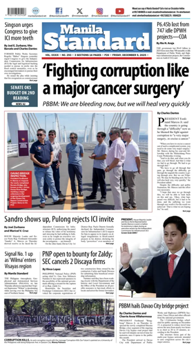 Cover of Manila Standard
