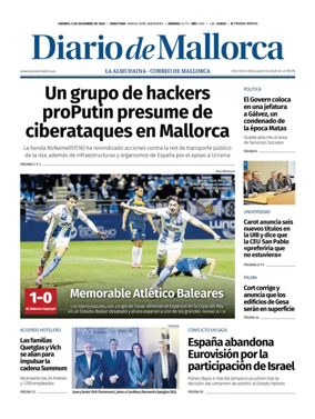 Cover of Diario de Mallorca