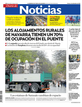 Cover of Diario de Noticias (Spain)