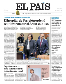 Cover of El País (País Vasco)