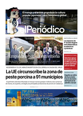 Cover of El Periódico de Catalunya (Castellano)