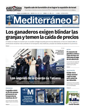 Cover of El Periódico Mediterráneo