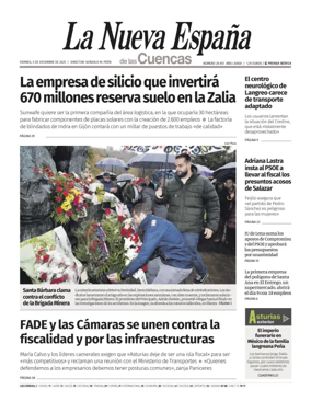 Cover of La Nueva España (Cuencas)
