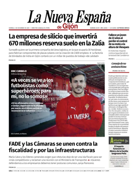Cover of La Nueva España (Gijón)