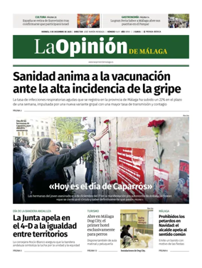Cover of La Opinión de Málaga