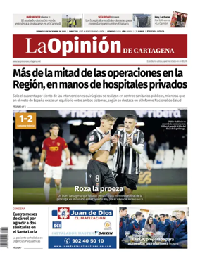 Cover of La Opinion de Murcia (Cartagena)