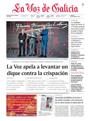 Cover of La Voz de Galicia (Deza)