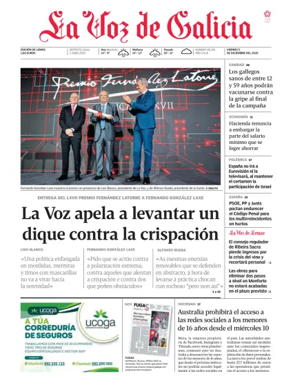 Cover of La Voz de Galicia (Monforte)