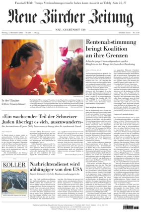 Cover of Neue Zürcher Zeitung
