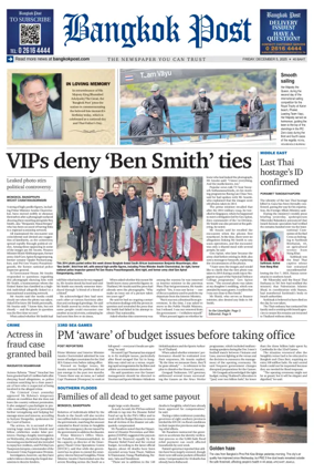 Cover of Bangkok Post
