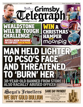 Cover of Grimsby Telegraph