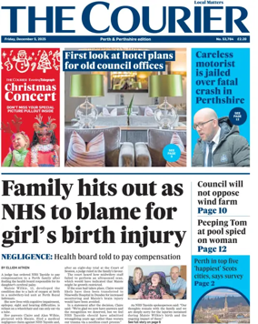 Cover of The Courier & Advertiser (Perth and Perthshire Edition)