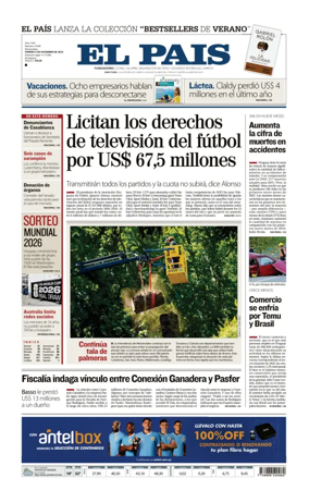 Cover of El Pais (Uruguay)