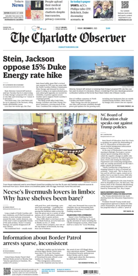 Cover of The Charlotte Observer