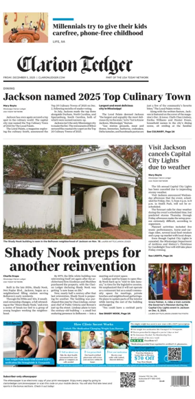 Cover of Clarion Ledger