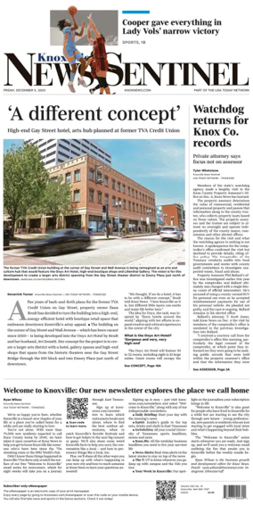 Cover of Knoxville News Sentinel