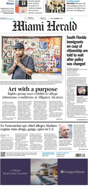 Cover of Miami Herald