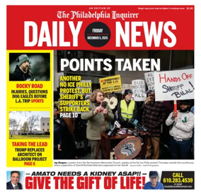 Cover of Philadelphia Daily News