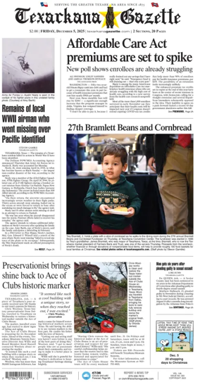 Cover of Texarkana Gazette