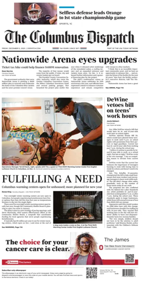 Cover of The Columbus Dispatch