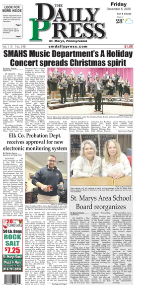 Cover of The Daily Press