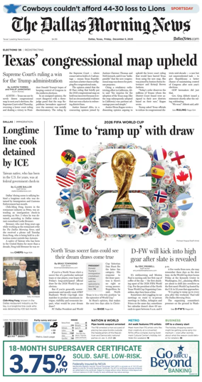 Cover of The Dallas Morning News
