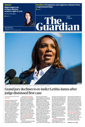 Cover of The Guardian (USA)
