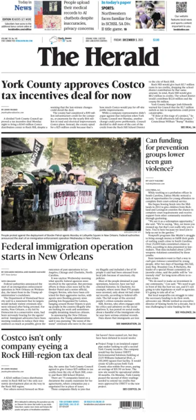 Cover of The Herald (Rock Hill)