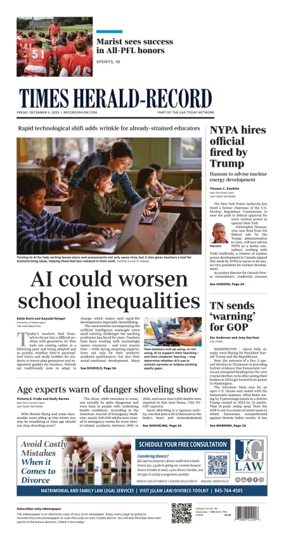 Cover of Times Herald-Record