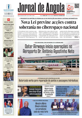 Cover of Jornal de Angola