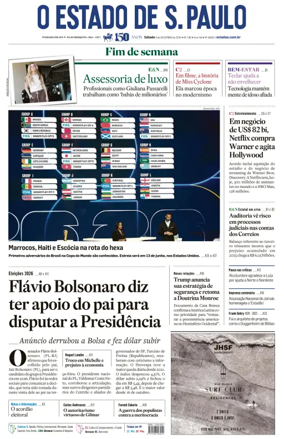 Cover of O Estado de S. Paulo