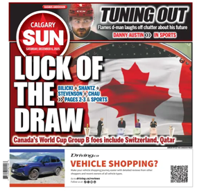 Cover of Calgary Sun