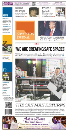 Cover of Edmonton Journal