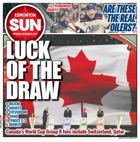 Cover of Edmonton Sun