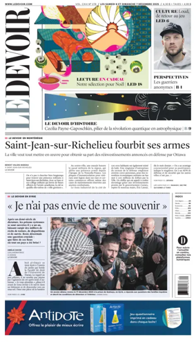Cover of Le Devoir