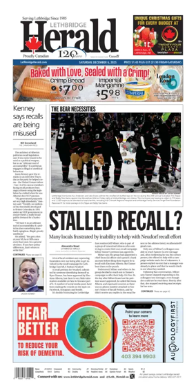 Cover of Lethbridge Herald